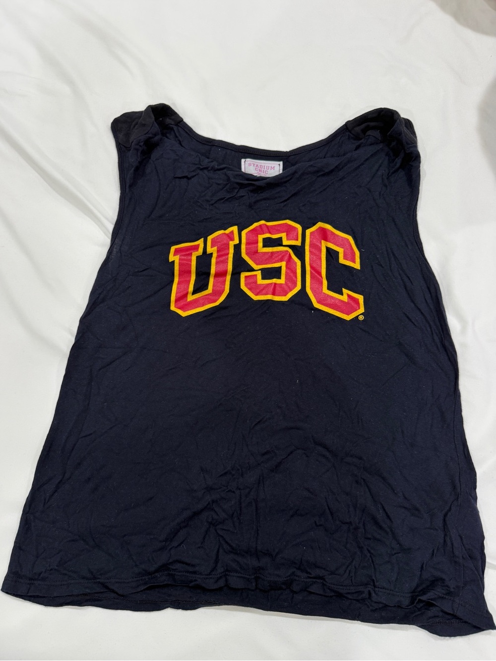 Women’s Black USC Graphic Tank Top